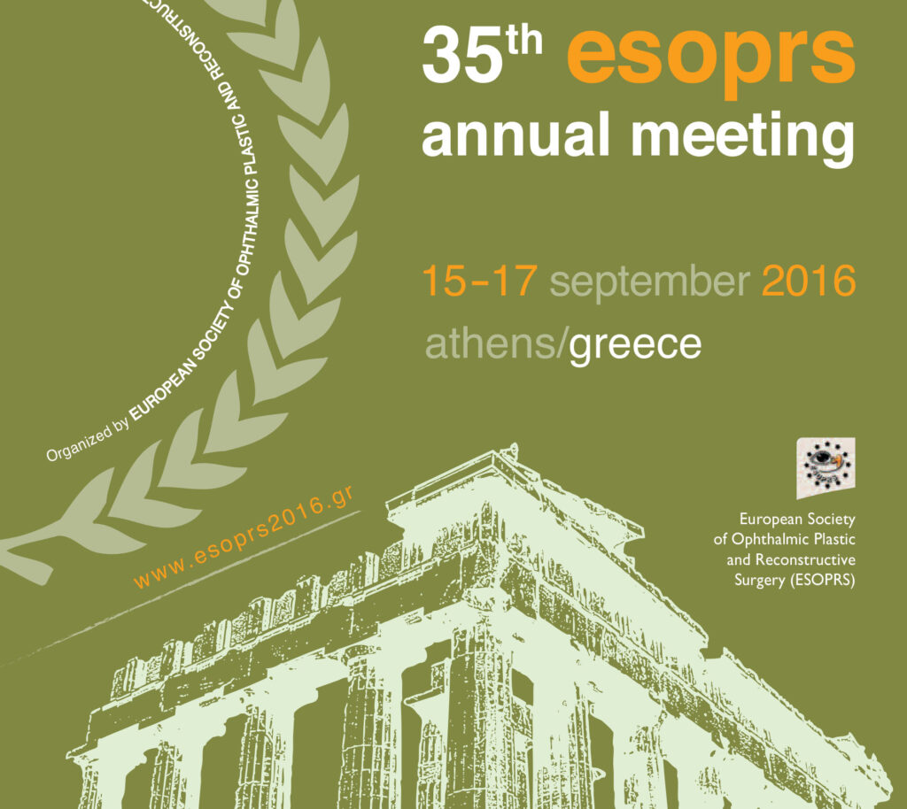 35ο ΠAΝΕΥΡΩΠΑΙΚΟ ΣΥΝΕΔΡΙΟ ΟΦΘΑΛΜΙΚΗΣ ΠΛΑΣΤΙΚΗΣ & ΕΠΑΝΟΡΘΩΤΙΚΗΣ ΧΕΙΡΟΥΡΓΙΚΗΣ