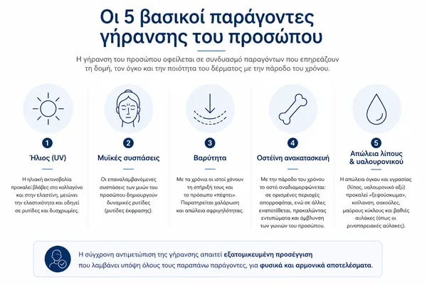 Μηχανισμοί γήρανσης: πώς και γιατί εμφανίζονται οι ρυτίδες